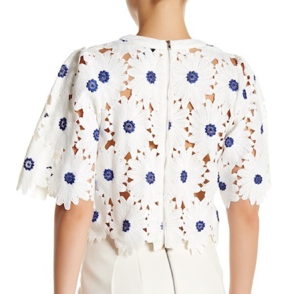 Floral Eyelet Lace Top - Picture 2 of 2